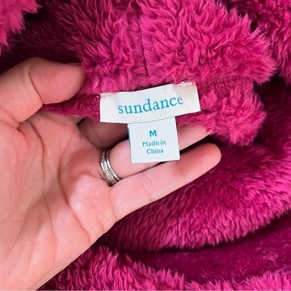 Sundance Sasha Cozy Sweatshirt in Magenta Fuchsia Pink  M NWOT - Picture 6 of 9